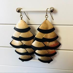 Triangle Layered Earrings